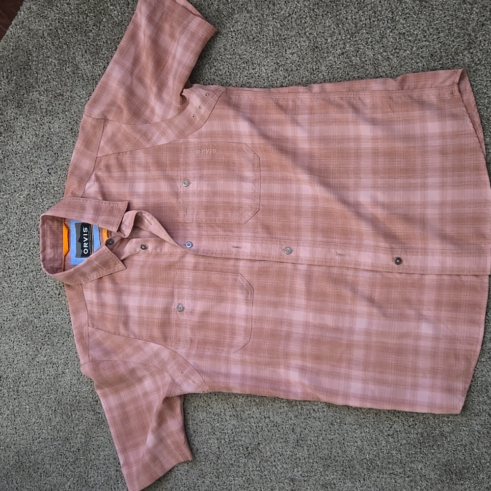 Orvis Men's Short Sleeve Button-Down Shirt - Size M
